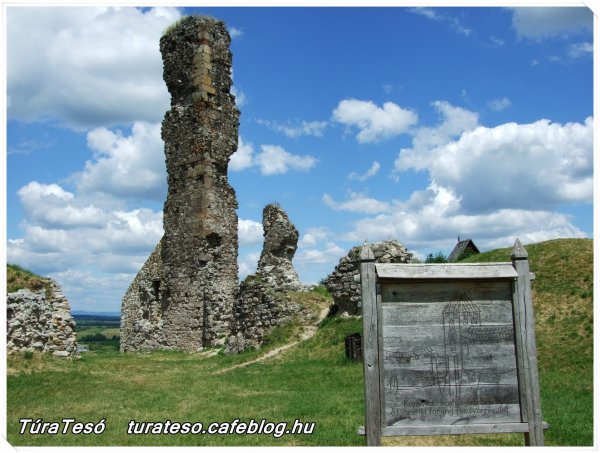 A nógrádi vár öregtornya régen és most
