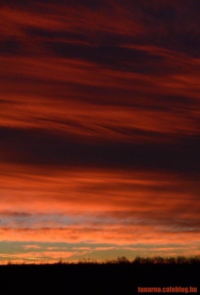 vörös naplemente