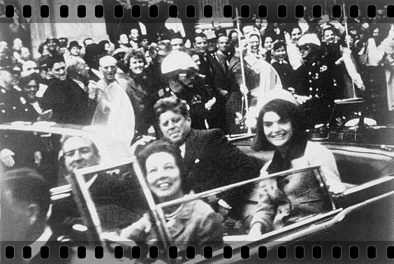 John F. Kennedy az autóban